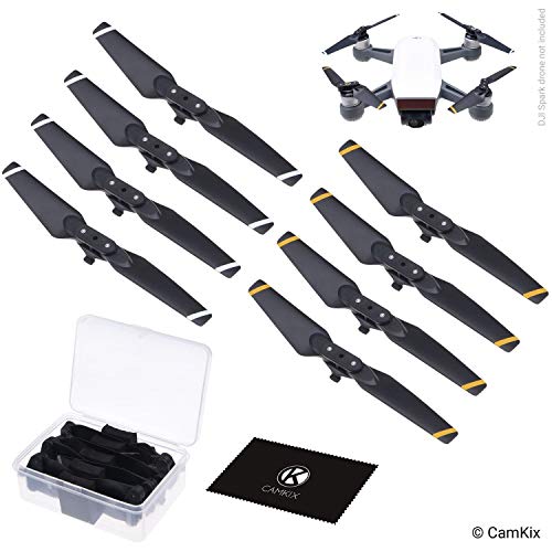 Propeller für DJI Spark – 2 Sets (8 Flügel) – mit praktischer Aufbewahrungsbox – Faltbare Flügel mit Schnellstart – getestetes Flugdesign – unverzichtbares Zubehör für Ihre DJI Spark Drohne