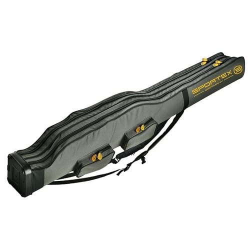 Sportex Tasche 2 Fächer für 2-4 montierte Ruten+Schirm+Tooltaschen Länge 165 cm