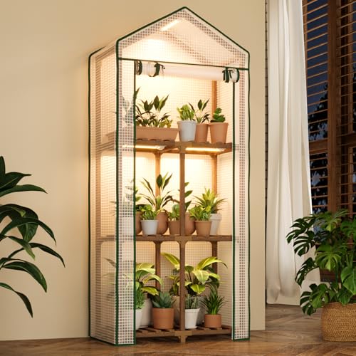 Bamworld 3 Tier Greenhouse with Grow Light