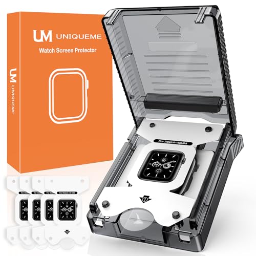 UM UNIQUEME 4 Stück Schutzfolie für Apple Watch Series 11/10 46mm Displayschutz, Folie für iwatch 11/10 46 mm, Blasenfreie, Weich HD Klar Displayfolie, Volle Abdeckung, Anti-Staub