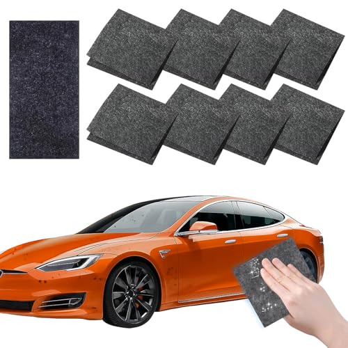 8 Stück Nano Kratzerentferner Tücher, Mikrofaser Poliertuch, Entfernt Leichte Kratzer & Schrammen, Sparkle Tuch für Auto Lackreparatur, Inkl Polierfunktion für Lackpflege Für alle Fahrzeugtypen