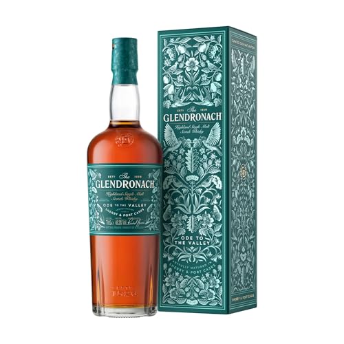 The Glendronach Ode to the Valley - Hochwertiger Single Malt Whisky - edle Geschenkempfehlung - Ein Whisky für Kenner und Liebhaber von fruchtigen Single Malts - 0.7L/46.2 Prozent Vol.