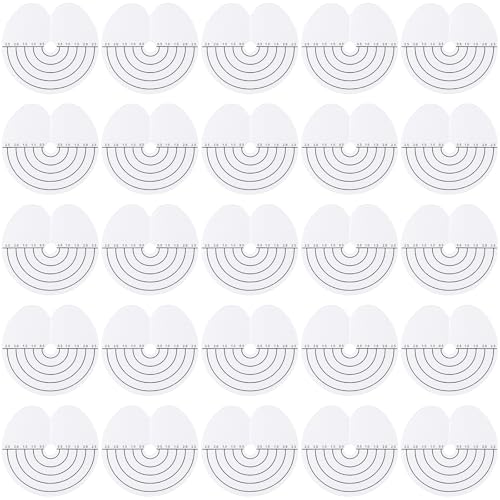 Molain Haarverlängerung Schablone - 25 Stück, Schutz Schablone Abteilen Haar Bondings Extension(Skala)