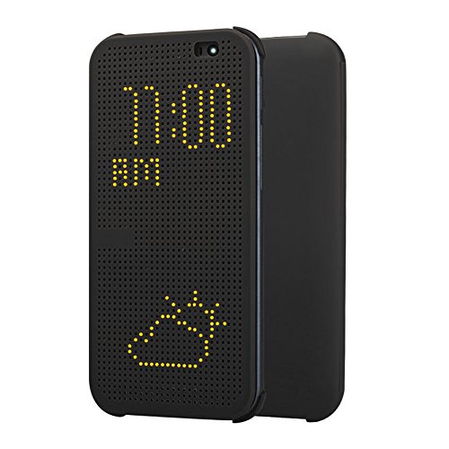 HTC Dot Flip Hülle Cover Case für HTC One (M8) - Grau