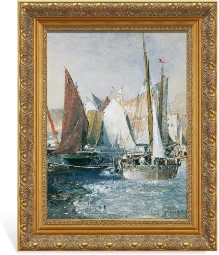 FOLKOR DIY Massivholz Barockrahmen für 20x30cm Rokokobilder, 6cm Leinwandrahmen für Kunstliebhaber, ohne Glas und Rückwand, Geschenke für Kunstliebhaber (Gold)