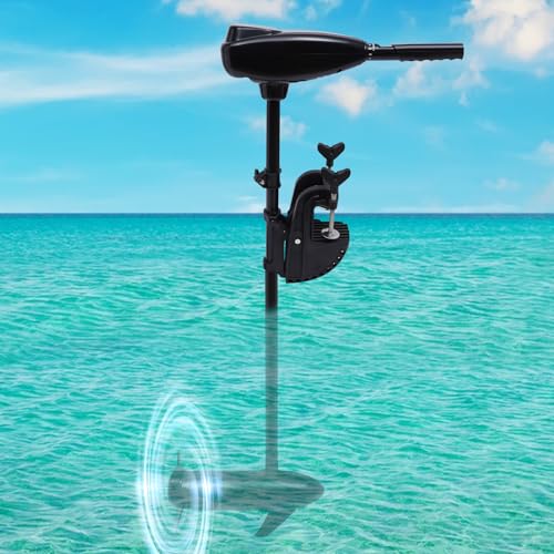 8-Gang Elektro-Außenbordmotor, 800W 12V Elektromotor Elektro Aussenborder Elektrisch Boot Außenbordmotor Angelbootmotoren Schaumstoff-Bootsmotoren, 1850kg Zugkraft Schiffsmotoren