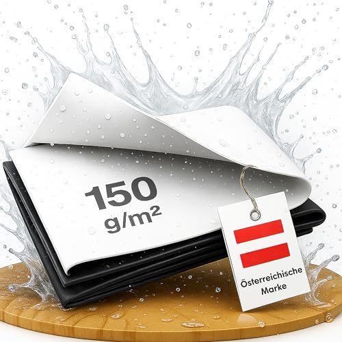 Abdeckplane 2x8m - Mind. 5 Jahre UV-stabil, wasserdicht - Poolplane rechteckig, Silofolie, Abdeckfolie, Poolfolie, Siloplane, Gartenfolie