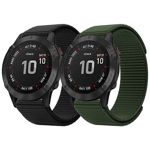 Fenix Armband für 3 HR und Sapphire, 26mm schnell trocknendes Nylon Sportarmband