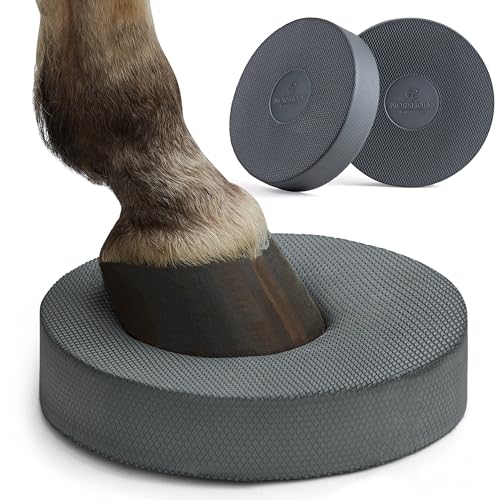 NØRSHOLM EQUESTRIAN Balance Pad Pferd 2er Set, Zubehör für die Bodenarbeit mit Pferden, 2X Pferde Balance Pads für Variables Training und Beschäftigung für Pferde Aller Art