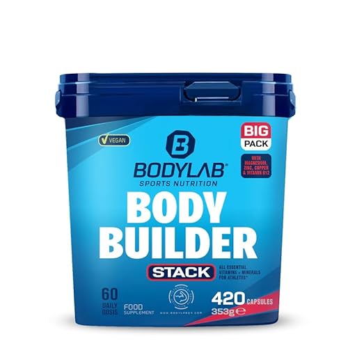 Bodylab24 BIG PACK Bodybuilder Stack 420 Kapseln, Vitamin- & Mineralstoff-Supplement mit einem umfangreichen Mikronährstoff-Mix, speziell zusammengestellt für hart und intensiv trainierende Sportler
