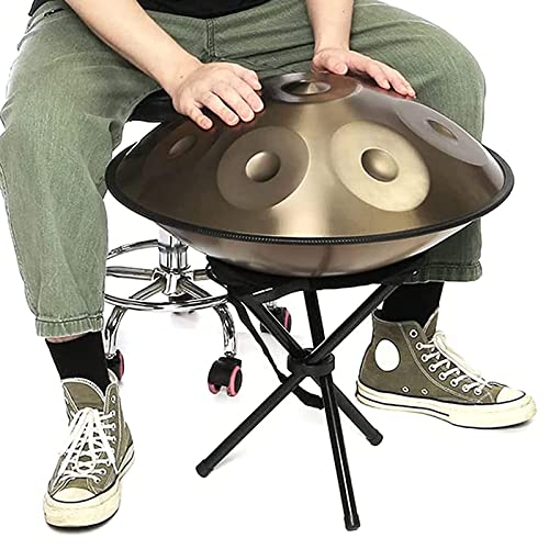 22-Zoll-Stahl-Handtrommel, Handpan-Drum-Instrument, Hohe Qualität, Hohe Qualität, Erzeugt Angenehme Resonanz(440hz)