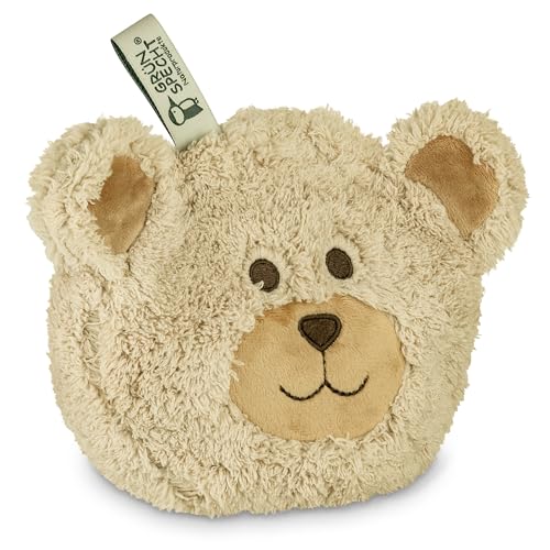 GRÜNSPECHT Mein kleiner Wärmefreund Bär, Kirschkern-Wärmekissen mit waschbarem Bezug für Kinder, wärmendes Kuscheltier bei Bauchschmerzen & Erkältung (171-V2)