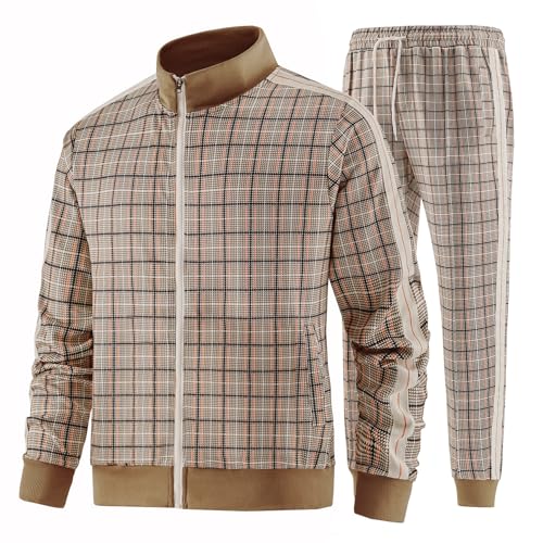 W JIANWANG Herren Jogginganzug Trainingsanzug Sportanzug Fußball Sporthose für Gym Tracksuit Atmungsaktiv Hausanzug JW-2301-M