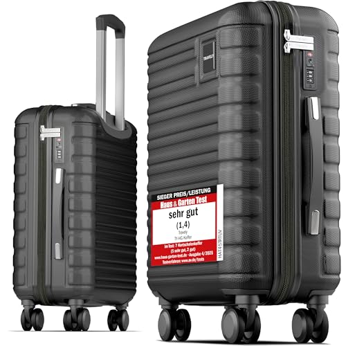 Travely Premium Handgepäck Koffer 55x40x20cm - passend für Ryanair, Lufthansa, Eurowings und co. I 36L Handgepäck Koffer mit sanften Rollen und praktischem TSA Schloss, Reisekoffer