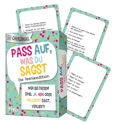 Pass auf, was du sagst – Die Teenieedition: Wer bei diesem Spiel »Ja«, »Nein« oder »Vielleicht« sagt, verliert! | Geschenk zum Geburtstag. Ab 12 Jahren