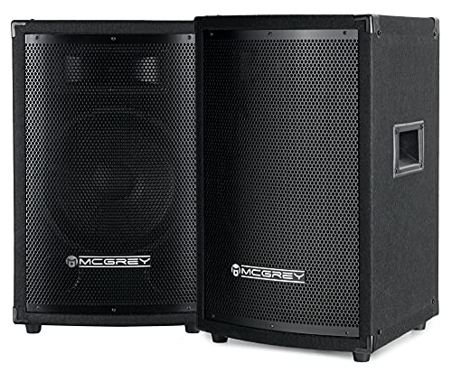 McGrey Paar TP-10 DJ PA Lautsprecher Box 25cm (10“) Subwoofer 400W (Passiv, 2-Wege System, Holzgehäuse)