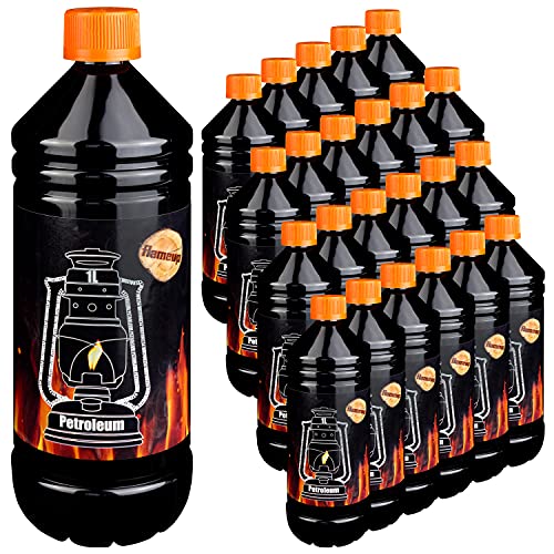 Petroleum für Petroleumheizung Petroleumofen Petroleumlampe Petroleumlampen Kamin Heizung Kerosin Reiniger Lampe Lampen Petrolium 24 Liter Flameup