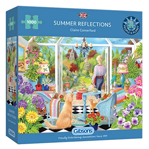 Puzzle von Gibsons - Puzzle: 1000 Sommerreflektionen - 1000 Teile Puzzles für Kinder und Erwachsene - ab 12 Jahren