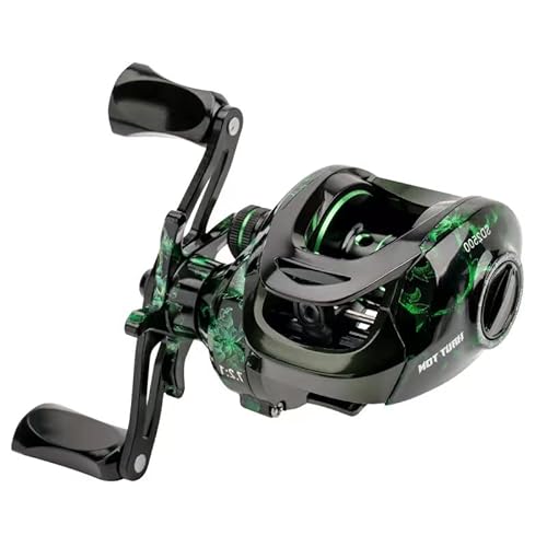 Angeln Baitcasting-Rolle,Magnetisches Bremssystem für das Angeln in Salzwasser und Süßwasser, Baitcaster Angelrollen Mit 18+1BB Edelstahl Kugellagern