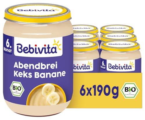 Bebivita Abendbrei Keks-Banane, 190g 6er Pack (6x190g)