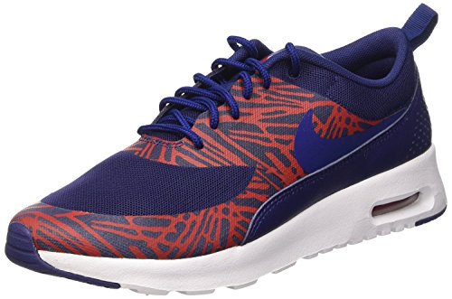 Nike WMNS NIKE AIR MAX THEA PRINT, Damen Sneakers, Blau (402 LYL BL-UNVRSTY RD-WHITE), 36.5 EU