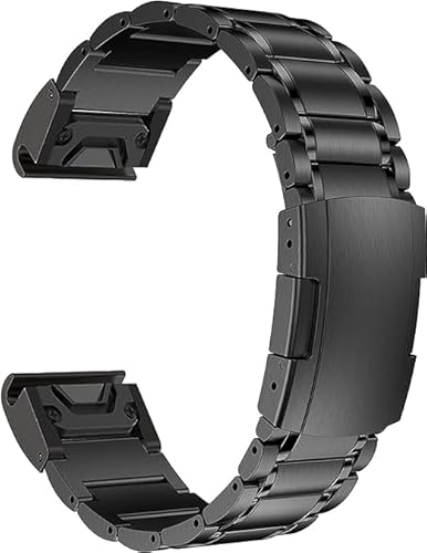 synsing Titan Armband 22mm Kompatibel mit Fenix 8 47mm/E 47mm/7/6 Pro/5 Plus/Forerunner 965 955, 26mm Metall-Uhrenarmband mit Schnellverschluss Kompatibel mit Fenix 8 51mm/Enduro 3 51mm/7X Pro/6X Pro