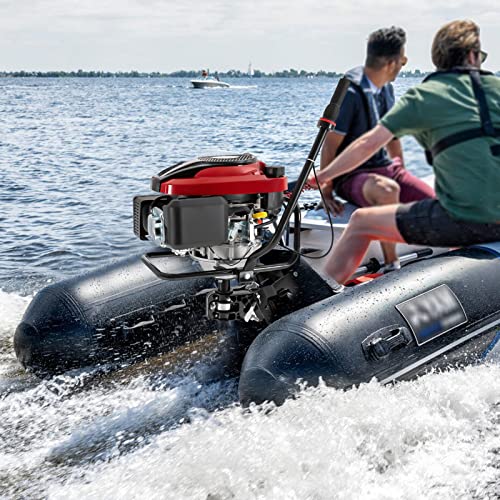 4-Takt-Außenbordmotor Benzin Bootsmotor 8 PS Luftgekühlt TCI Außenborder Luftkühlung Elektromotor Benzinmotor Bootsmotor für Schlauchboote, Fischerboote