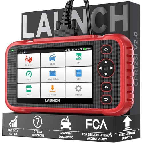 Launch CRP123I V3.0 OBD2 Diagnosegerät Auto, Auslesegerät Auto Check Engine/ABS/SRS/Getriebe Auto Diagnosegerät, Lebenslanges Kostenloses Update, Öl/Bremse/DPF/SAS/BMS/Drosselklappe Reset