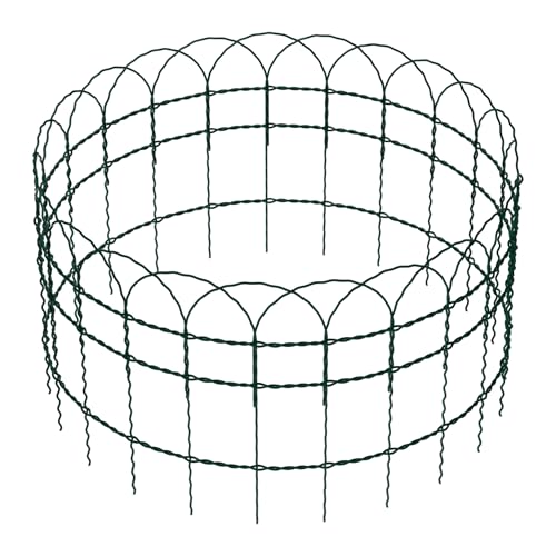 Wiltec Gartenzaun 0,65 x 10 m grün, Maschendrahtzaun Stahl PVC-beschichtet, Drahtzaun 9 x 15 cm Maschen, Zaun für Garten, Maschenzaun einfache Montage