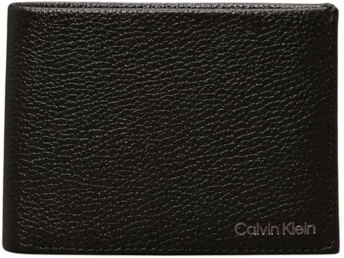 Calvin Klein Herren Geldbeutel Warmth Trifold Klein, Schwarz (Ck Black), Einheitsgröße