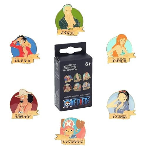 Loungefly - One Piece - Monkey D. Luffy - Tattoo Style Enamel Pin - 1 Of 6 To Collect - Styles Vary - One Piece - Blind Box - Emaille-Nadeln - Niedliche Brosche Zum Sammeln - Für Rucksäcke & Taschen