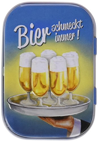Nostalgic-Art 81255, Bier & Spiritousen, Bier schmeckt immer Tablett, Pillendose