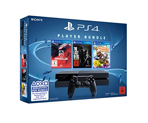 PlayStation 4 - Konsole (500GB) inkl. DriveClub, Little Big Planet 3 und The Last of Us: Remastered [CUH-1116A]