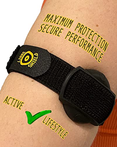 Freestyle Libre 1/2-14 Tage Sensor-Armband, maximaler Schutz, Aktivitäts-Armband, waschbar und wiederverwendbar, keine Flicken mehr (schwarz)