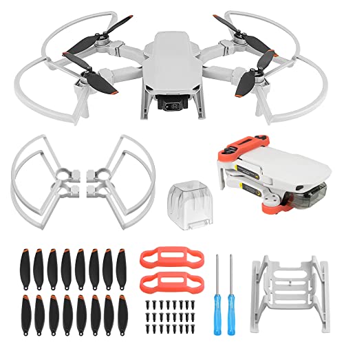 Craznick Propeller für DJI Mini 4K/2/SE/2 SE Drohnen Propellerschutz Landegestell Propellerhalterschutz Gimbal Abdeckung Insgesamt 24 Stück Zubehoer für DJI Mini 4K 2 SE Drohnen Zubehör Set