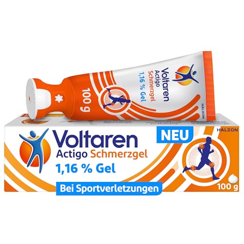 Voltaren Actigo Schmerzgel mit 1% Diclofenac bei Schmerzen durch Sportverletzungen, 100g