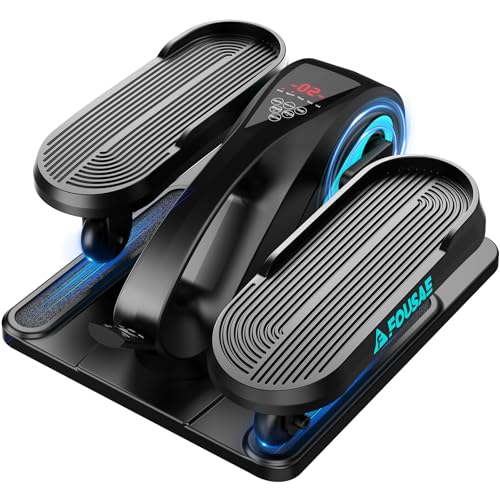 FOUSAE Untertisch Ellipsentrainer für Senioren, Elektrischer Pedaltrainer mit 15 Geschwindigkeiten und 3 Automatikmodi, Crosstrainer für Zuhause mit Fernbedienung