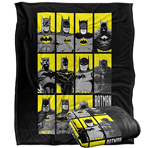 BATMAN Silky Touch Kuscheldecke, superweich, 152 x 127 cm