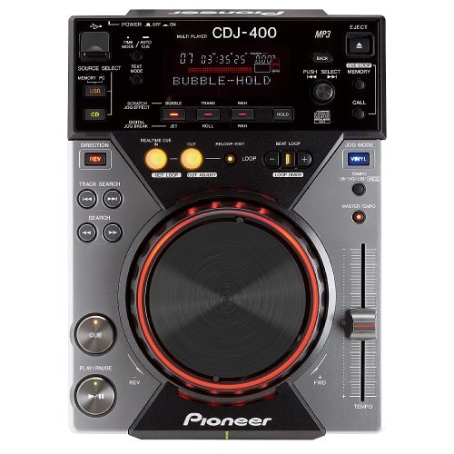 Pioneer CDJ-400 Digitales CD-Deck mit MP3 und USB Audio/USB-Steuerung, schwarz