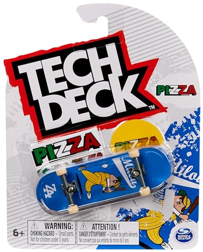 Tech Deck Fingerboard - 1 authentisches Finger-Skateboard mit original Skate-Grafiken, inklusive Aufkleber-Bogen, ab 6 Jahren, Zufallsauswahl