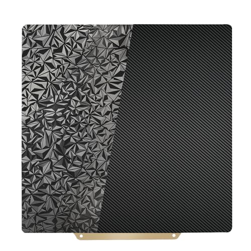 Nssnlur Smooth PEO PET Druckplatte 310x310mm, Flexibel Federstahl PEO PET Build Plate Spring Steel Druckbett für QIDI Plus 4, für Artillery Sidewinder X1/X2, für Creality CR10/CR10S, für Anet A8 Plus