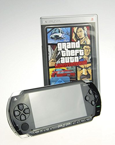 PSP 1004 schwarz mit GTA Liberty City Stories (inklusive Ladekabel)