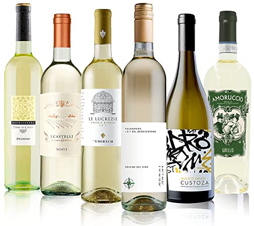The Wine Guys Probierpaket Weißweinreise durch Italien Wein Tasting-Set, 6 x 0,75 l