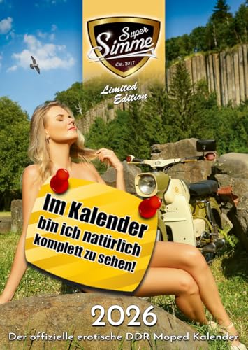 Der offizielle erotische DDR Moped A3 Simson Kalender - Super Simme 2026