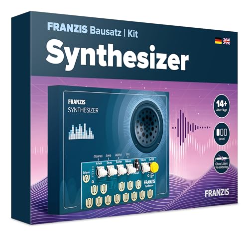FRANZIS 67196 - Synthesizer selber Bauen - DIY Bausatz ohne Löten und technisches Vorwissen! Mit Platine und umfangreichem Handbuch, ab 14 Jahren