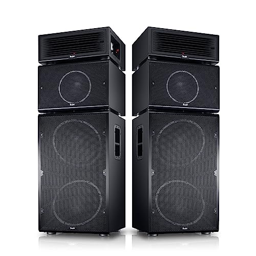 Teufel Power HiFi Stereo-Set Modulares Lautsprecher-System Speaker Stereoanlage mit Bluetooth Musik Sound Soundanlage Schwarz