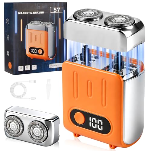 Mini Elektrorasierer Herren, Tragbarer Elektrischer Mini Rasierer, Wasserdicht, Leise, USB-aufladbar, für Körperpflege und Intimbereich