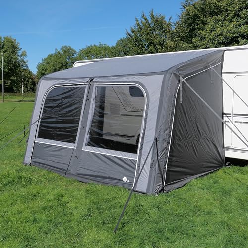 your GEAR Porto Air - aufblasbares Vorzelt 340 x 250 cm - Sonnenvordach - Reisevorzelt - Wohnwagenvorzelt