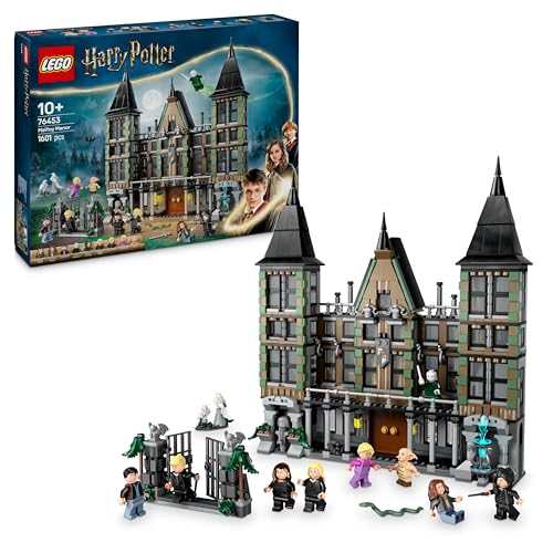 LEGO Harry Potter Landsitz der Familie Malfoy, Fantasy Spielzeug zum Sammeln und Ausstellen, Geschenk für Jungen, Mädchen und Fans der Zauberwelt, Geschenkidee mit 9 Minifiguren 76453