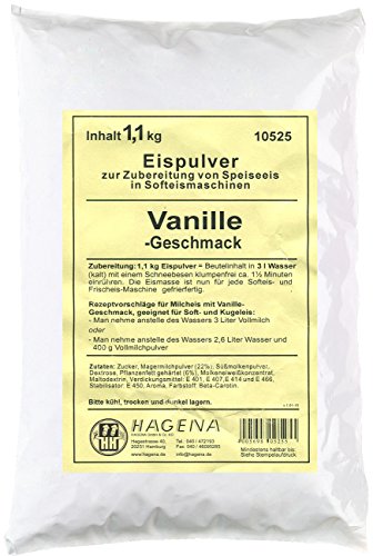 Softeispulver Vanille-Geschmack, 1,1 kg (Softeismaschinen)